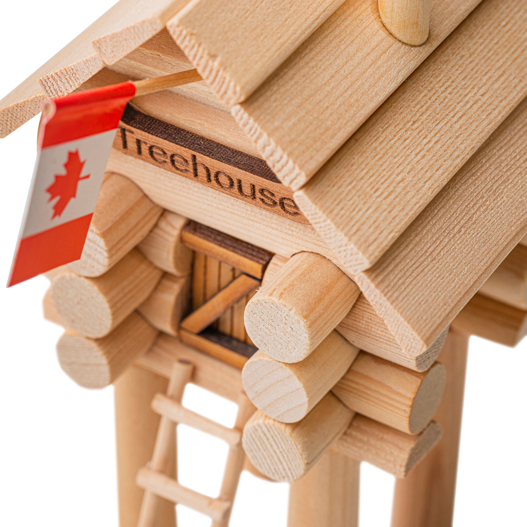 Wooden Log Cabin Treehouse - Log Cabin Toys
