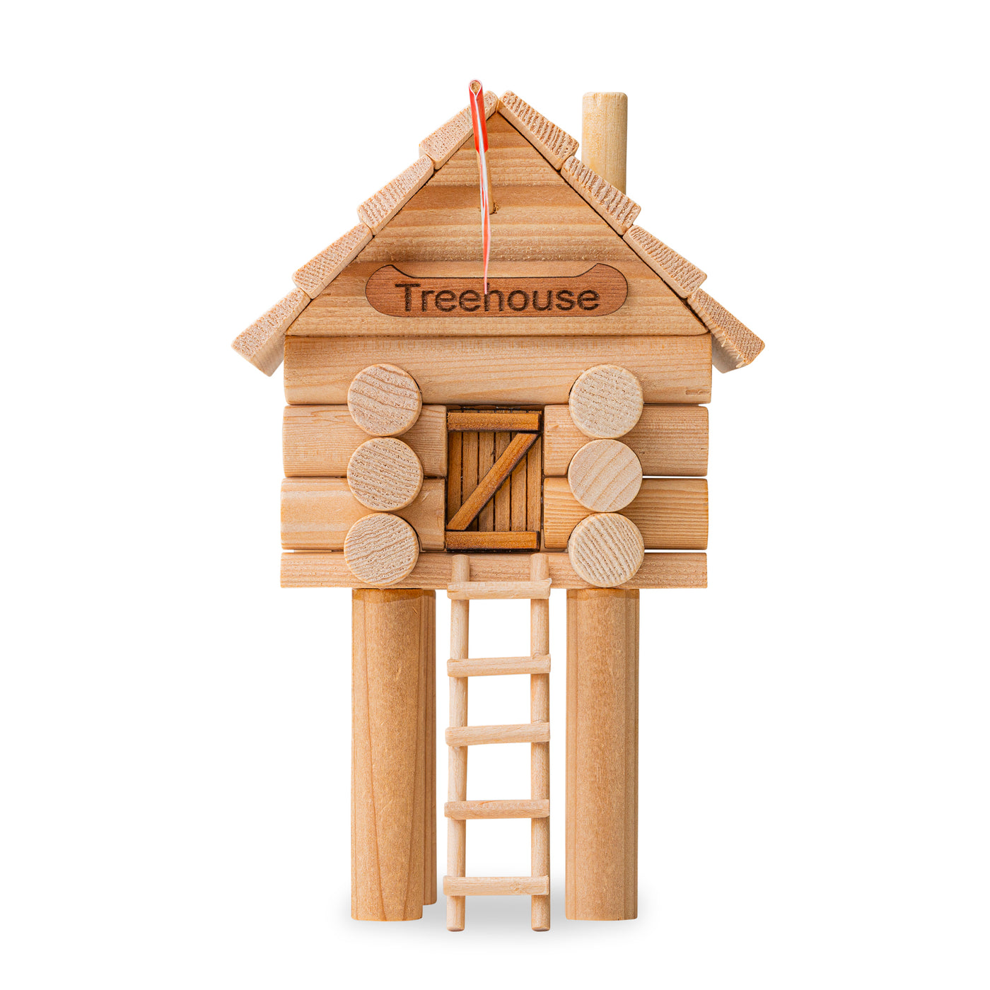 Wooden Log Cabin Treehouse - Log Cabin Toys